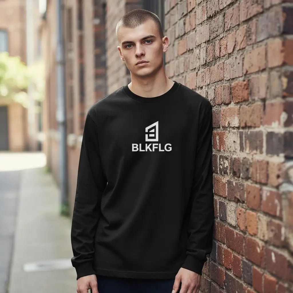 BLKFLG - Men's Fitted Longsleeve Tee (AU)
