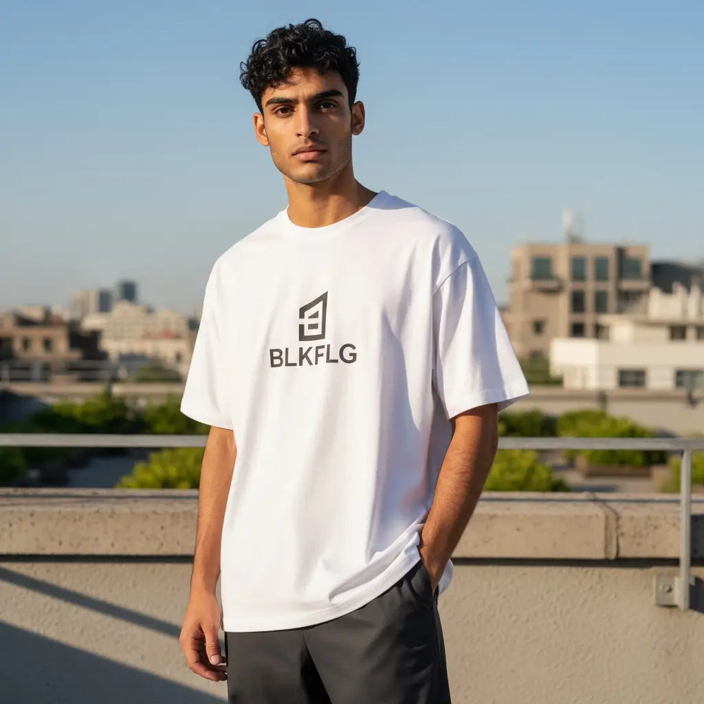 BLKFLG - Men's Fitted T-Shirt